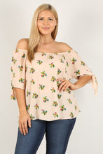 Load image into Gallery viewer, Plus Size Floral Print, Top freeshipping - Quail Creek
