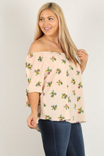 Load image into Gallery viewer, Plus Size Floral Print, Top freeshipping - Quail Creek
