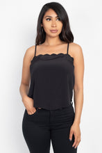 Load image into Gallery viewer, Scallop Opening Cami Top freeshipping - Quail Creek
