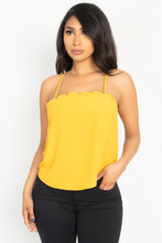 Load image into Gallery viewer, Scallop Opening Cami Top freeshipping - Quail Creek
