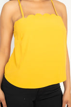 Load image into Gallery viewer, Scallop Opening Cami Top freeshipping - Quail Creek
