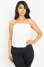 Load image into Gallery viewer, Scallop Opening Cami Top freeshipping - Quail Creek
