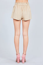 Load image into Gallery viewer, Paper Bag W/bow Tie Short Linen Pants freeshipping - Quail Creek
