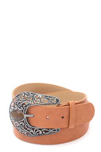 Load image into Gallery viewer, Cut Out Filiree Metal Buckle Pu Leather Belt freeshipping - Quail Creek
