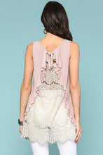 Load image into Gallery viewer, Sleeveless Back Lace Ruffle Detail Tank Top freeshipping - Quail Creek
