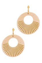 Load image into Gallery viewer, Fashion Wooden Circle Drop Earring freeshipping - Quail Creek
