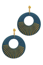 Load image into Gallery viewer, Fashion Wooden Circle Drop Earring freeshipping - Quail Creek
