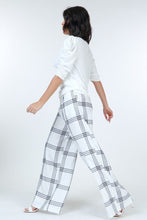 Load image into Gallery viewer, High Waist Plaid Print Wide Leg Pants freeshipping - Quail Creek
