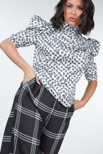 Load image into Gallery viewer, High Waist Plaid Print Wide Leg Pants freeshipping - Quail Creek
