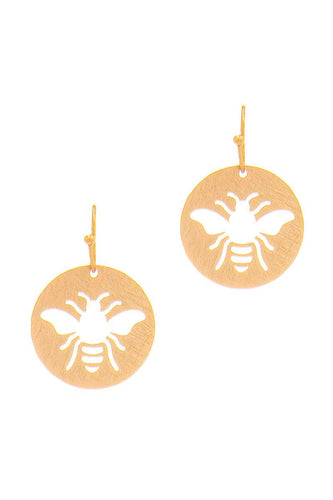 Cute Fashion Bee Hollow Drop Earring freeshipping - Quail Creek