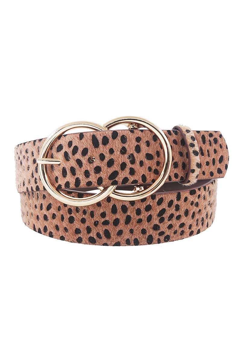 Stylish Cheetah Fur And Pattern Belt freeshipping - Quail Creek