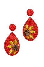 Load image into Gallery viewer, Trendy Seed Bead Tear Drop Flower Earring freeshipping - Quail Creek
