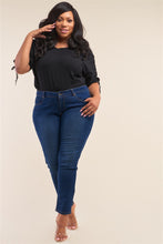 Load image into Gallery viewer, Plus Size Low-mid Rise Straight Cut Denim Pants freeshipping - Quail Creek
