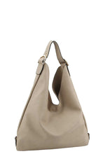 Load image into Gallery viewer, Smooth Textured Buckle Hobo Bag
