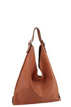 Load image into Gallery viewer, Smooth Textured Buckle Hobo Bag
