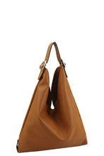 Load image into Gallery viewer, Smooth Textured Buckle Hobo Bag
