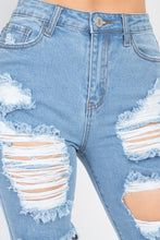 Load image into Gallery viewer, Distressed Straight Leg Jeans freeshipping - Quail Creek
