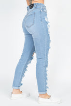 Load image into Gallery viewer, Distressed Straight Leg Jeans freeshipping - Quail Creek
