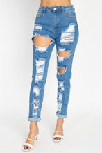 Load image into Gallery viewer, Distressed Straight Leg Jeans freeshipping - Quail Creek
