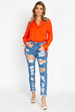 Load image into Gallery viewer, Distressed Straight Leg Jeans freeshipping - Quail Creek
