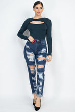 Load image into Gallery viewer, Distressed Straight Leg Jeans freeshipping - Quail Creek
