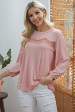 Load image into Gallery viewer, Laced See Through Longsleeve Top freeshipping - Quail Creek
