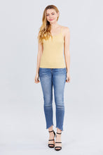 Load image into Gallery viewer, Lace Trim Rib Cami Knit Top freeshipping - Quail Creek
