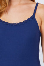 Load image into Gallery viewer, Lace Trim Rib Cami Knit Top freeshipping - Quail Creek
