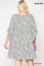 Load image into Gallery viewer, Dot Print Tiered Ruffle Sleeve Dress With Pockets freeshipping - Quail Creek
