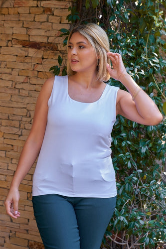 Plus Seamless Sleeveless Round Neck Tank Top freeshipping - Quail Creek