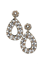 Load image into Gallery viewer, Pearl Rhinestone Teardrop Earring freeshipping - Quail Creek
