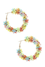 Load image into Gallery viewer, Flower Sequin Hoop Earring freeshipping - Quail Creek
