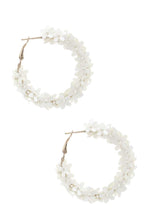 Load image into Gallery viewer, Flower Sequin Hoop Earring freeshipping - Quail Creek
