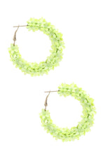 Load image into Gallery viewer, Flower Sequin Hoop Earring freeshipping - Quail Creek
