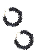 Load image into Gallery viewer, Flower Sequin Hoop Earring freeshipping - Quail Creek
