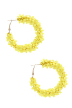 Load image into Gallery viewer, Flower Sequin Hoop Earring freeshipping - Quail Creek
