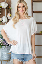 Load image into Gallery viewer, Open Back Wide Sleeve Shorsleeve Top freeshipping - Quail Creek
