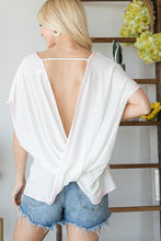 Load image into Gallery viewer, Open Back Wide Sleeve Shorsleeve Top freeshipping - Quail Creek
