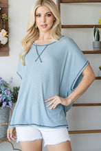 Load image into Gallery viewer, Open Back Wide Sleeve Shorsleeve Top freeshipping - Quail Creek
