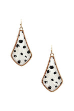 Load image into Gallery viewer, Animal Print Metal Tear Shape Earring freeshipping - Quail Creek
