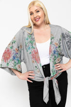 Load image into Gallery viewer, Floral Print, Long Body Cardigan freeshipping - Quail Creek
