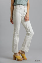 Load image into Gallery viewer, Panel Straight Cut Denim Jeans With Pockets freeshipping - Quail Creek
