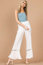 Load image into Gallery viewer, Laced Sheer Wide Leg Palazzo Pants freeshipping - Quail Creek
