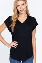 Load image into Gallery viewer, Dolman Slv V-neck Rayon Jersey Top
