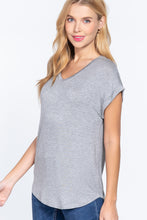 Load image into Gallery viewer, Dolman Slv V-neck Rayon Jersey Top
