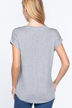 Load image into Gallery viewer, Dolman Slv V-neck Rayon Jersey Top
