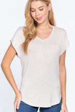 Load image into Gallery viewer, Dolman Slv V-neck Rayon Jersey Top
