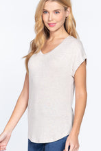 Load image into Gallery viewer, Dolman Slv V-neck Rayon Jersey Top
