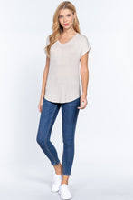 Load image into Gallery viewer, Dolman Slv V-neck Rayon Jersey Top
