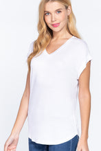 Load image into Gallery viewer, Dolman Slv V-neck Rayon Jersey Top
